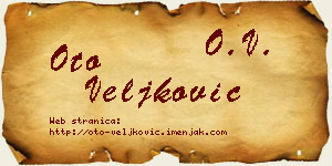 Oto Veljković vizit kartica